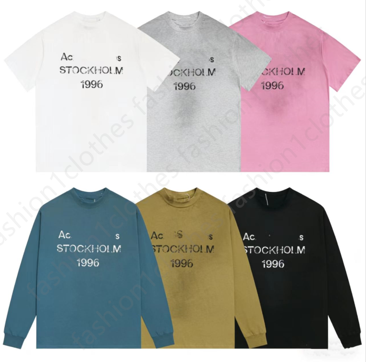 Summer acneshirt designer t shirt long sleeve graphic tee men casual fashion Tops tees hoodie men womens long sleeve clothes Oversized size S-xl A8