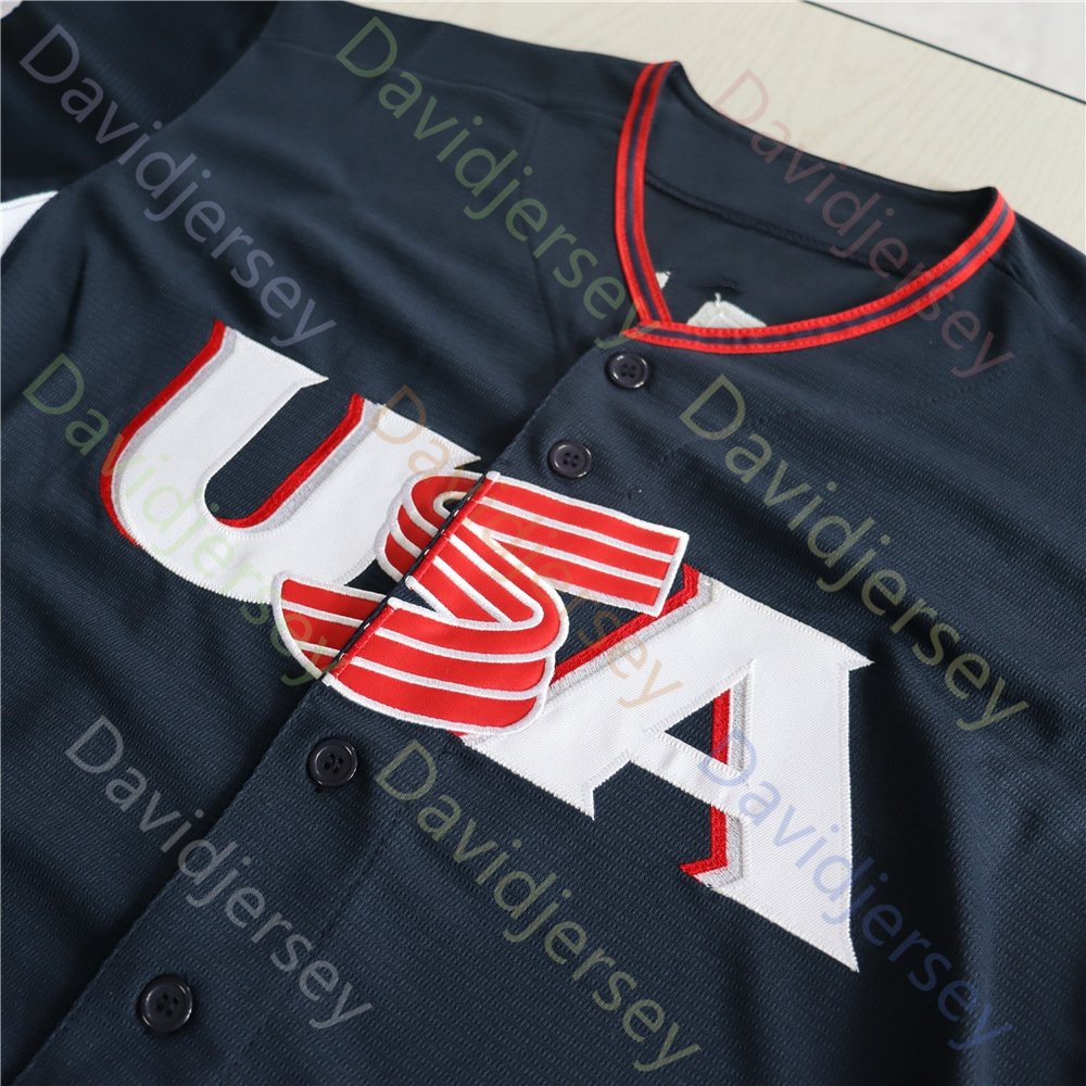 2026 WBC USA Team World Baseball Classic Jersey Aaron Judge Bobby Witt Jr Pete Crow-Armstrong Harper Roman Anthony Skenes Raleigh Schwarber Bregman Mc