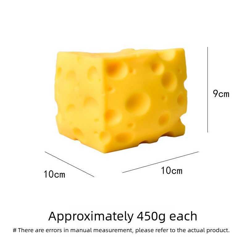 Ultra Large Block Cheese Squeeze Toys Creative Slow Rebound Block Cheese Big Size Stress Relief Toys Gifts for Adults or Kids H260324