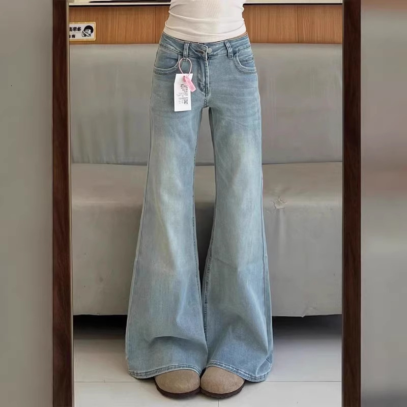 Korean-style Flared Jeans For Women That Make Legs Look Longer New For Spring 2026 Designer Pants Straight-leg Flared Pants For Women That Are Slimming