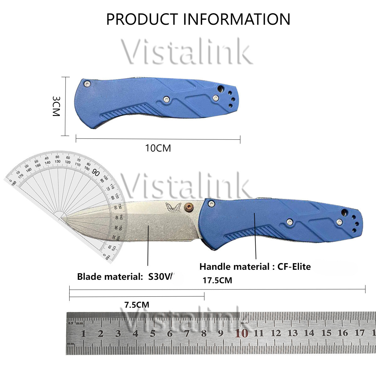 BM 585 Mini Barrage AXIS-Assisted Folding Pocket Knife Satin Drop Point Plain Blade Nylon Fiber Handle Outdoor EDC Utility Tools