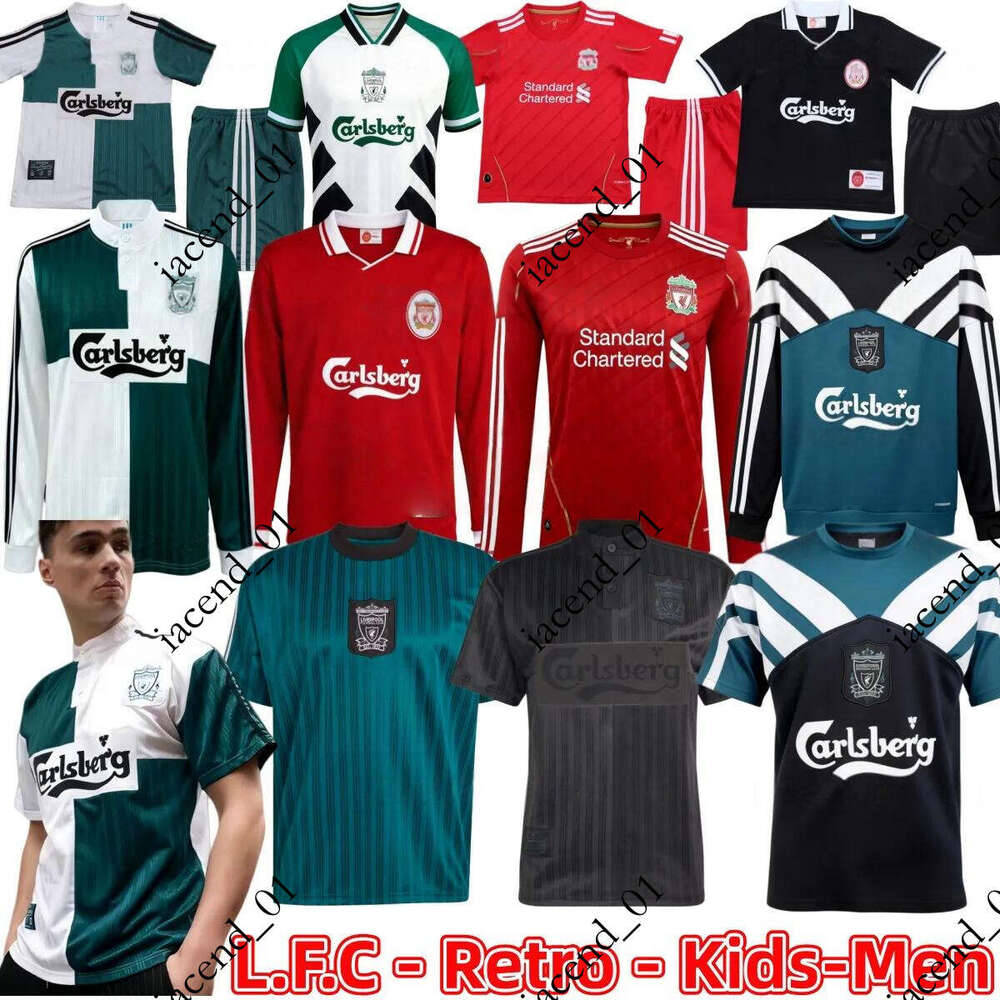 retro soccer Jersey 95 96 97 kids kits long sleeves Liverpool jerseys WIRTZ ISAK SALAH Ekitike ALLISTER Kerkez GAKPO DARWIN SZOBOSZLAI football shirt