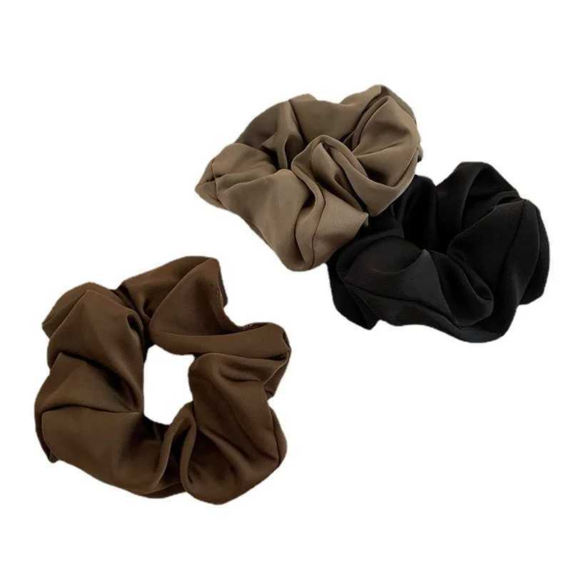 1pcs Women Silk Satin Scrunchies Korean Ladies Girls Elastics Hair Band Ponytail Hold Hair Accessories H260324