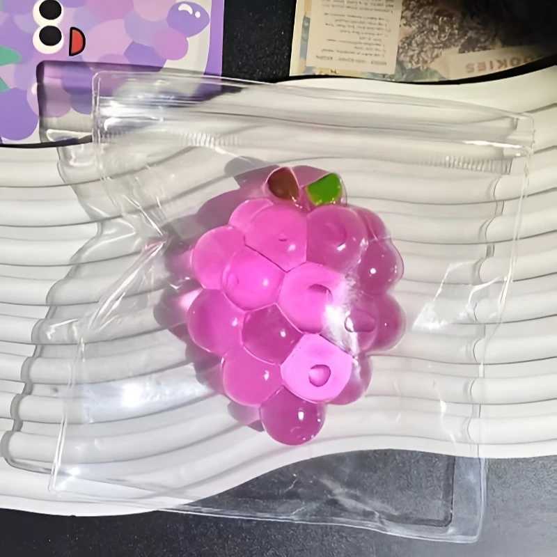 Squishy Fruit Grapes Fidget Toy Squeeze Stress Relief Hand Toy Anti-Anxiety Fruit Stretchy Slow Rising Toy Creative Sensory Toy H260324