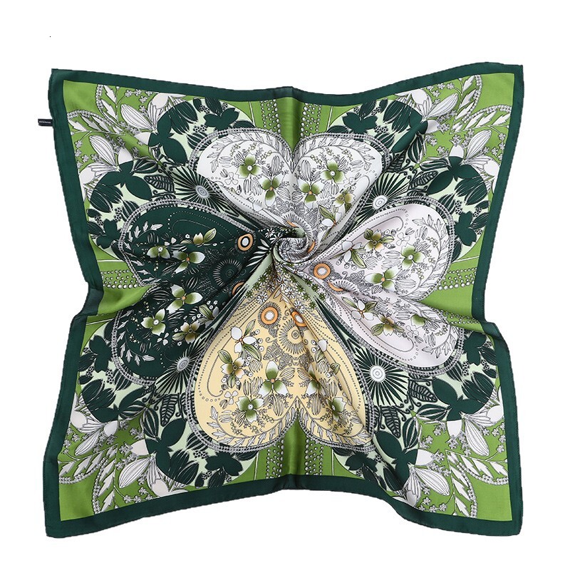 2026 New Design Scarf 70 Cm Square Silk Scarf With High-end Letter Print Small Square - Designer Scarf Silk Scarf Hair Tie - Elegant Combination