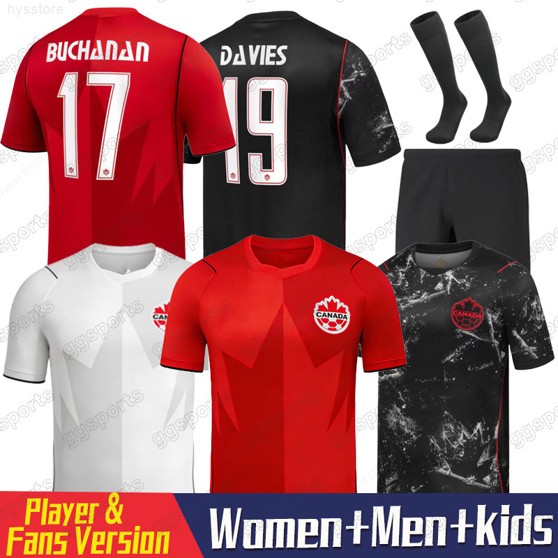 2026 Canada World Cup Soccer Jerseys national team 26 27 DAVIES JDAVID LARIN UGBO CAVALLINI MILLAR EUSTAQUIO FRASER football shirt home playe THIRD