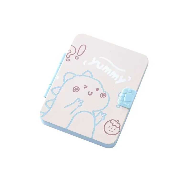 Cute foldable portable makeup mirror 2-in-1 mini handheld makeup and comb perfect for students and young girls makeup cheap H260324