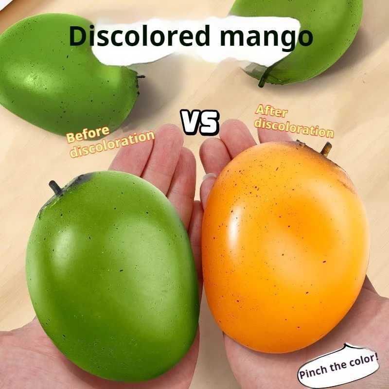 Creative Simulation Color Changing Mango Squeezing Toy Can Shape Fluid Mango Temperature Changing Decompression Toy Gift H260324