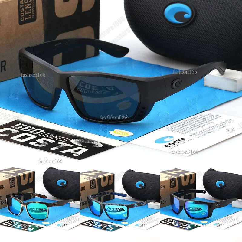 Costals Designer Driver Sunglasses Men's Fishing UV Block Square Women's black goggles Retro polarized sunglasses