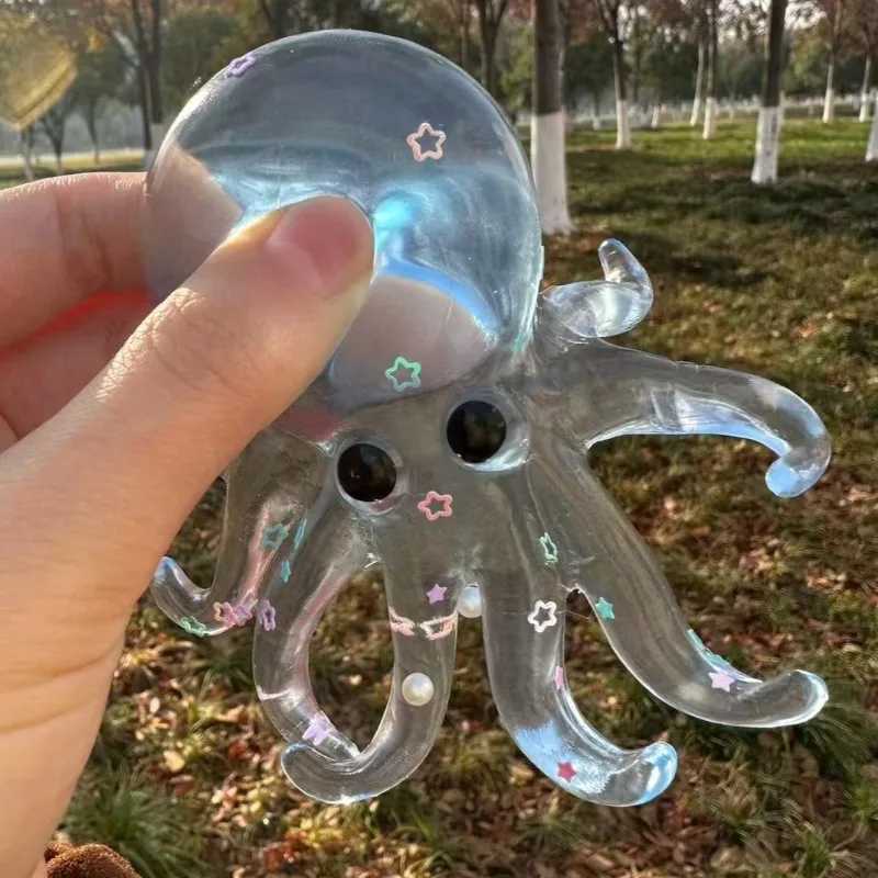 Squishy Ocean Octopus Squeeze Fidget Toy Simulation Stress Relief Slow Rebound Toy Can Be Stretched Sensory Decompression Gift H260324