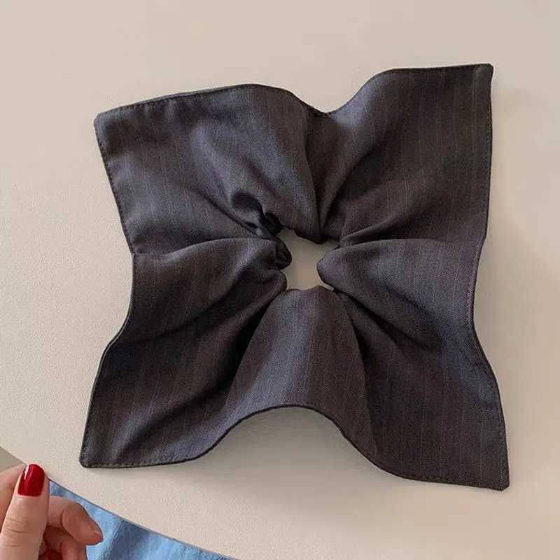 1/3pcs Korean striped fabric square scarf large intestine headband low temperament ponytail headband hair accessory H260324