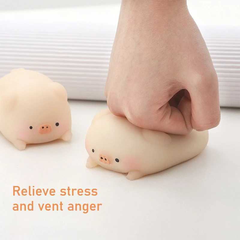 Cute Little Pink Pig Squeeze Toys Pink Piglet Stress-relieving and Venting Toys Kawaii Pet Fidget Toys Gifts for Friends H260324