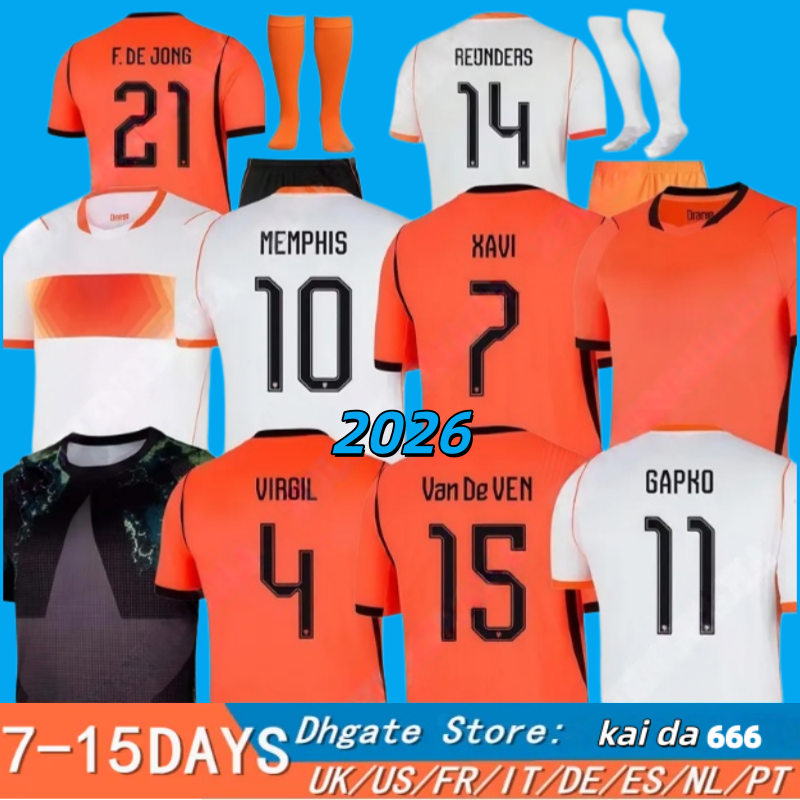 26 27 Netherlands world cup soccer Jerseys 2026 2027 Holland Home Away Fans Men Kids Football Jersey Shirts Kit MEMPHIS VIRGIL DE JONG GAKPO MALEN DUMFRIES Van De Ven