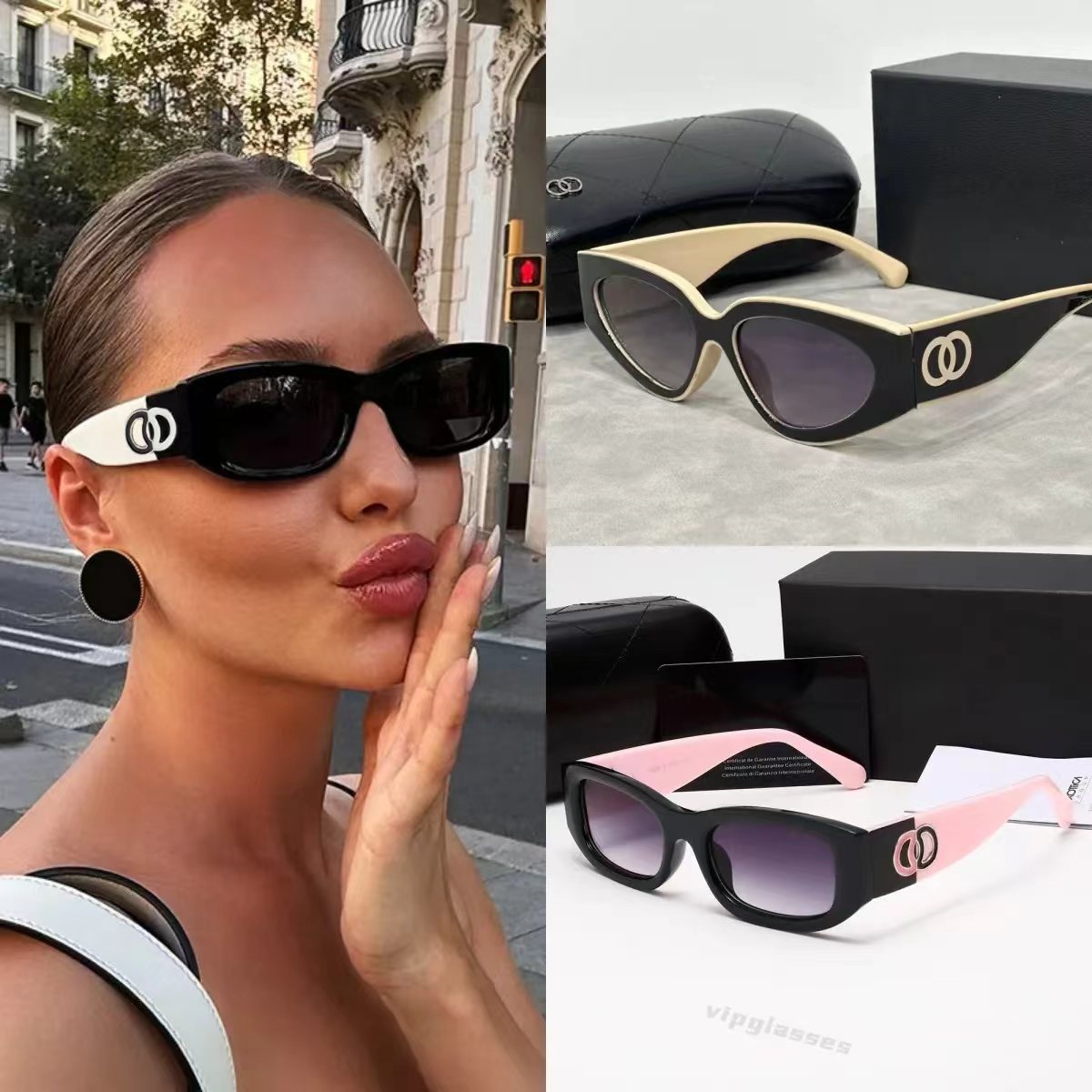 Top luxury Designer sunglasses luxury Spicy girl style sunglasses for women Sexy trend men gift glasses Beach shading UV protection polarized glasses with box