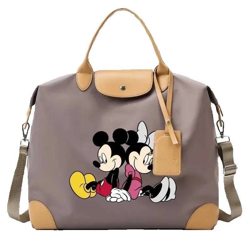 Disney Cartoon Mickey Minnie Mouse Cute Portable Large Capacity Travel Outdoor Tote Storage Bag Birthday Gifts H251223