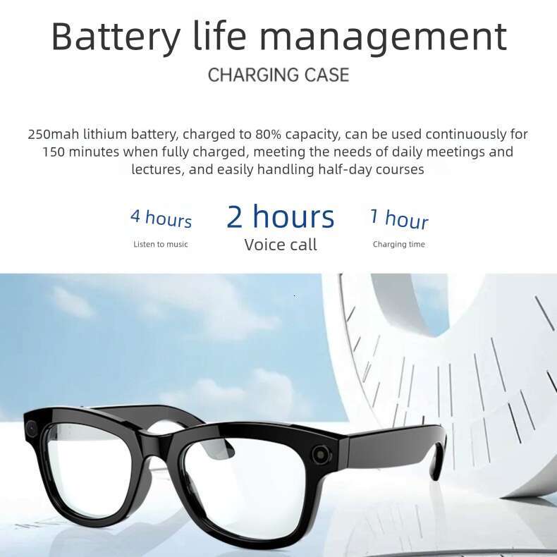M01 Wearable AI Smart Glasses HD Camera, AI Shooting, High-Definition Photo, Voice Call, AI Translation CKS