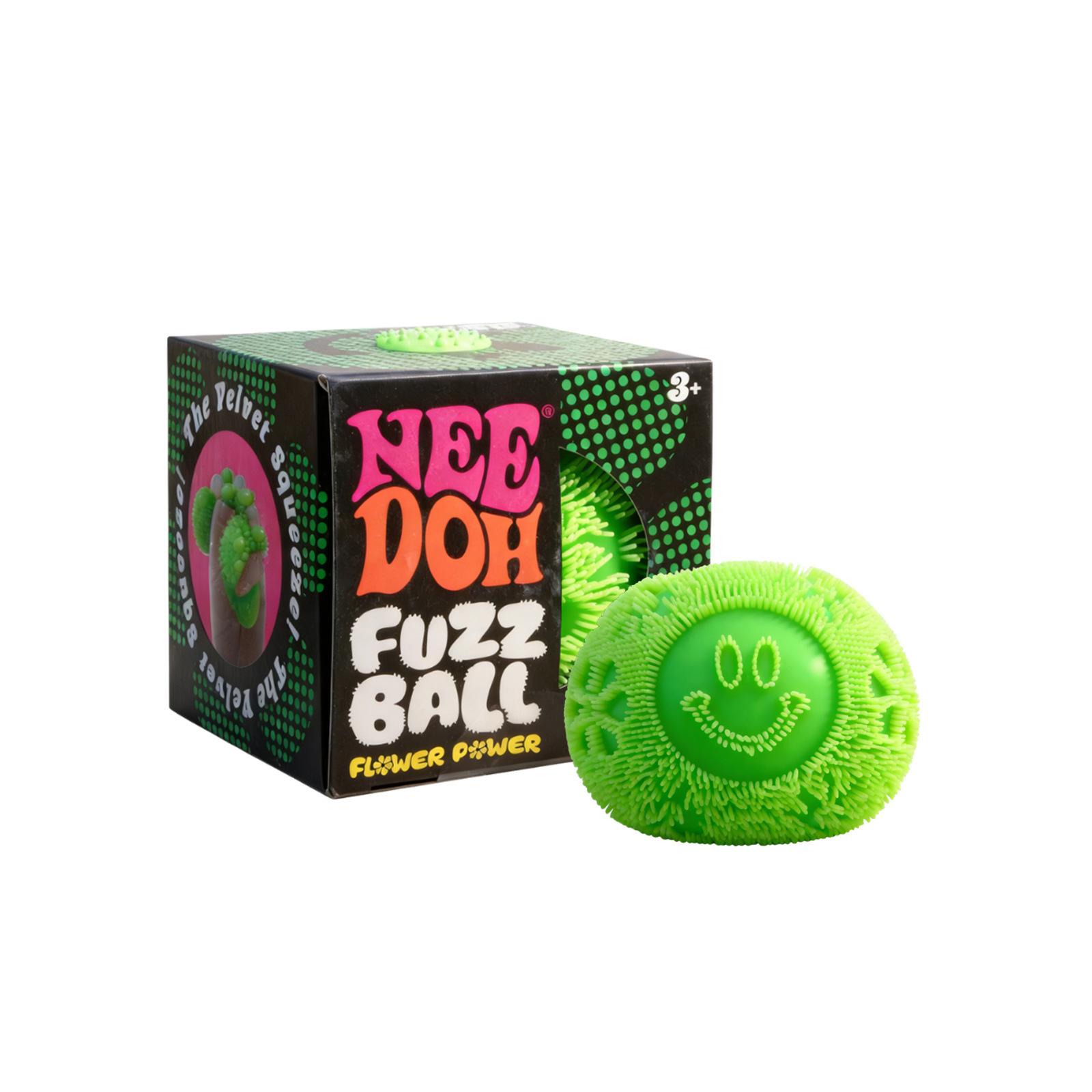 6 5Cm Needoh Flower Fuzz Ball Squeeze Soft Squishy Office Anxiety Stress Relief Sensory Quick Rebound Fidget For Kids And Toys
