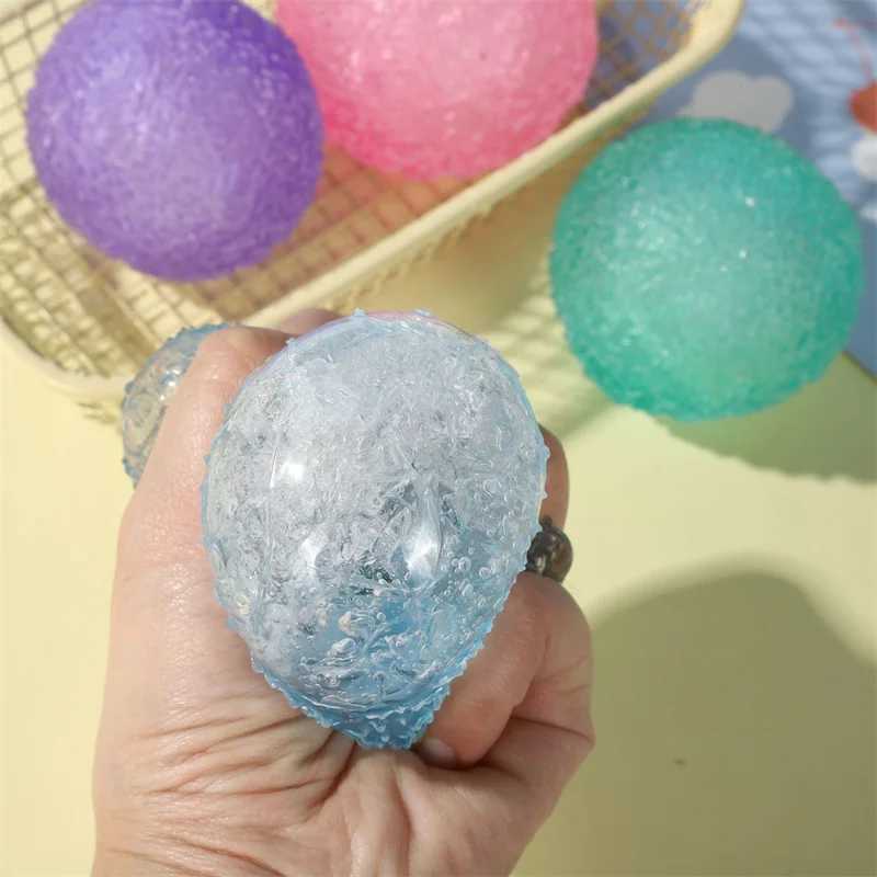 Squishy Stress Balls Multicolor Texture Ice Ball Squeeze Toy for Kids Adult Quiet Sensory Fidget Toy Halloween Christmas Gift H260324