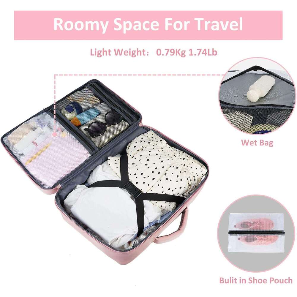 Women's travel backpack, carry-on with USB charging port shoe compartment, TSA-approved laptop flying, college nurse bag, casual backpack for wee