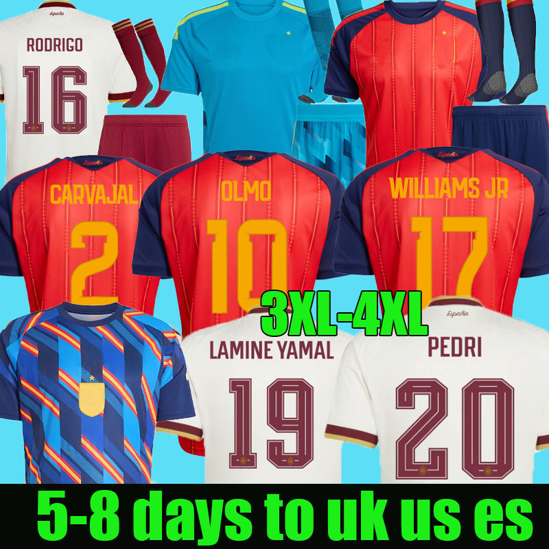 spain Jersey 2026 2027 Soccer shirts MORATA FERRAN CARVAJAL 26 27 National Team Football jersey Men Kids Kit LAMINE YAMAL Camiseta Espana RODRI OYARZABAL retro home