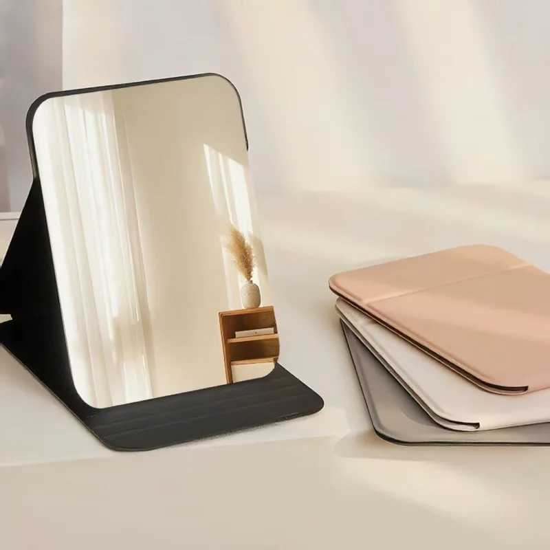 1/4pcs Desktop Mirror Makeup Mirror Portable Folding Mirror Makeup Mirror HD Desktop Stand up Mini Compact Small Mirror Travel H260324