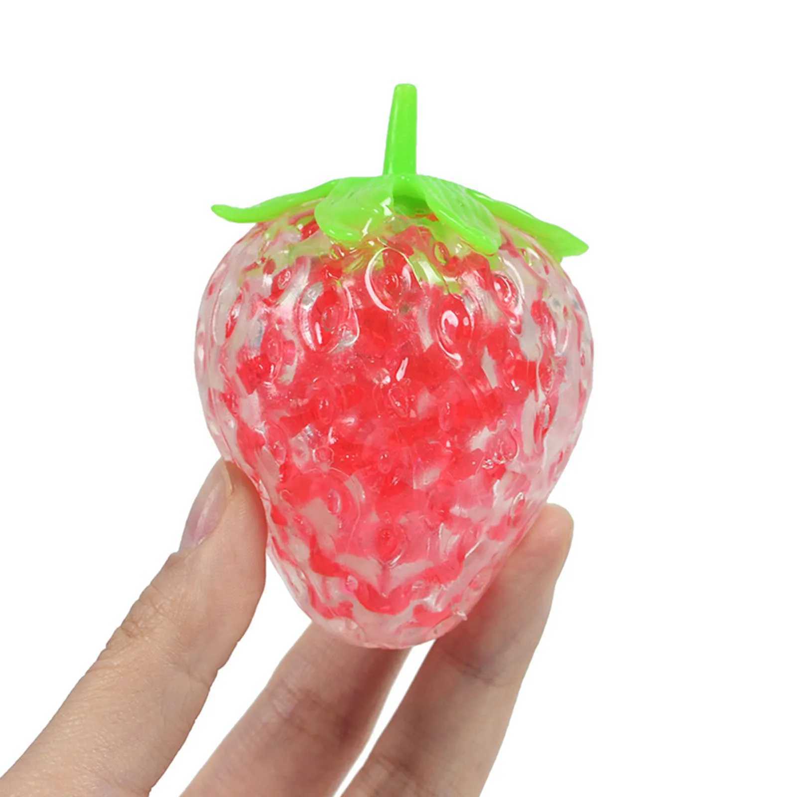 Strawberry Toy Elastic Stress Toy For Children Adults Soft Relaxation Toy For Stress Party Joke Item Skateboard H260324
