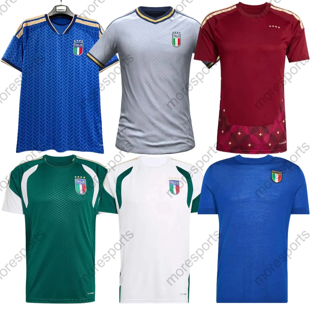 2026 Soccer Jerseys ItAly 1970 remake maglie BARELLA BONUCCI concept special pre match training uniform home away goalkeeper football top Shirt