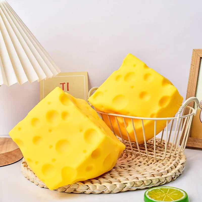 Ultra Large Block Cheese Squeeze Toys Creative Slow Rebound Block Cheese Big Size Stress Relief Toys Gifts for Adults or Kids H260324
