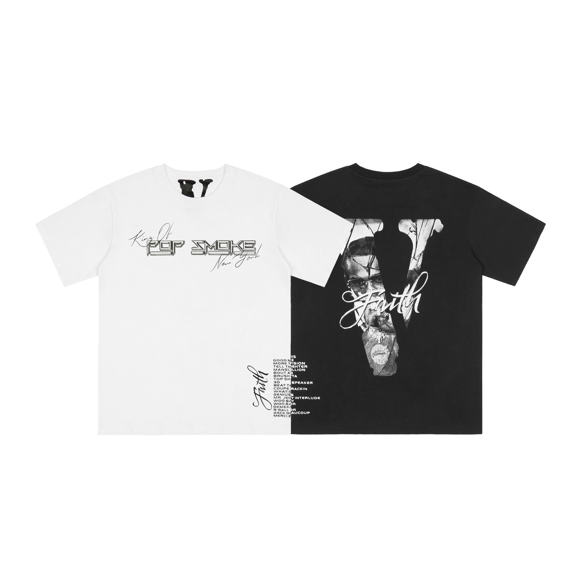 Luxury Brand Designer Clothes 2022 Trendy Brand Foreign Trade Large V-Neck Personalized Trendy Printed Loose Plus-Size Unisex Short-Sleeve T-Shirts, O