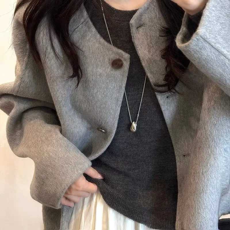 Minimalist Long Teardrop Pendant Necklace for Women Autumn Winter Sweater Chain Fashion Accessory H260324 - view 5