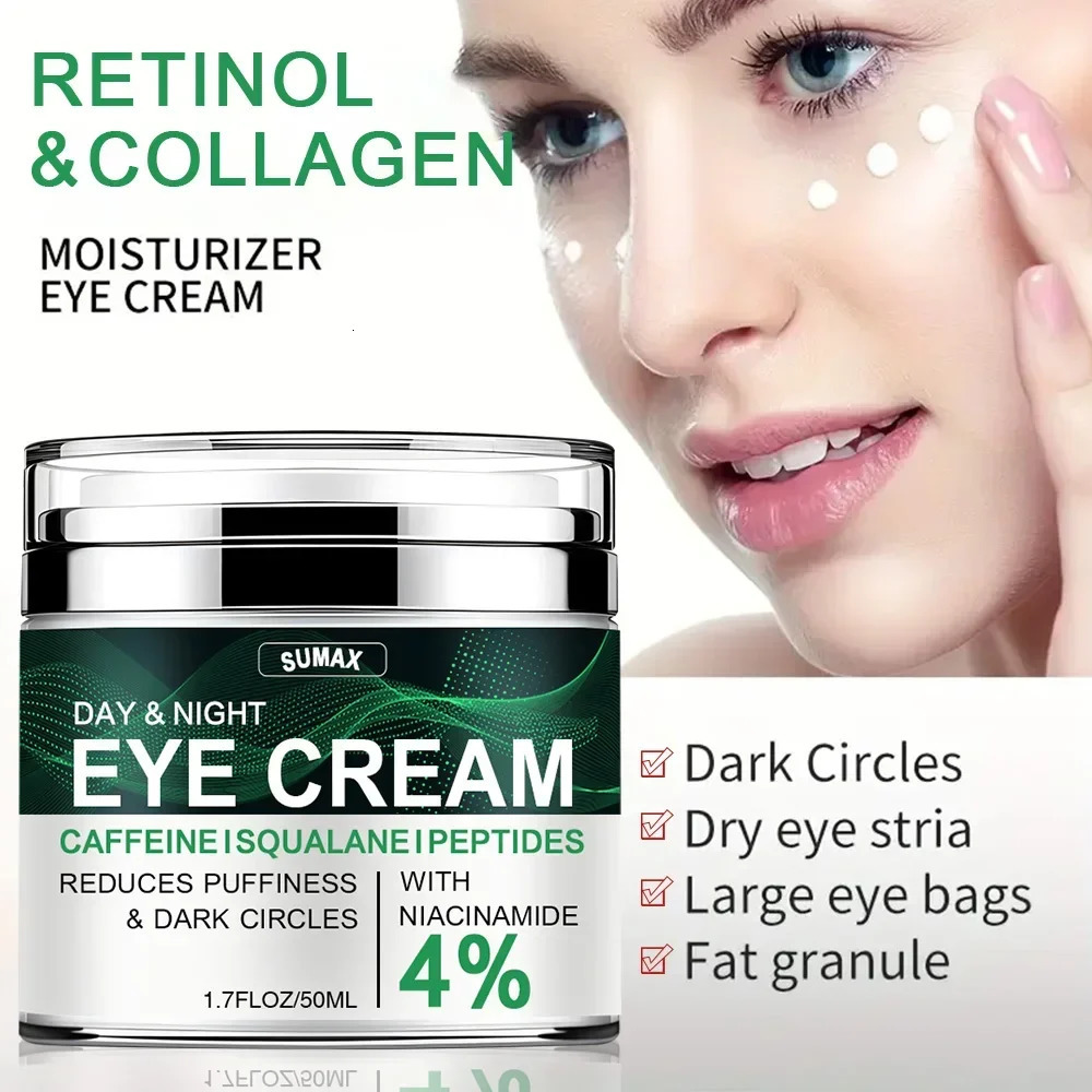 Nicotinamide Eyes Cream Dark Circles Eye Bags Under Hyaluronic Acid Moisturizing Serum Against Puffiness Eye Care Gel 260318