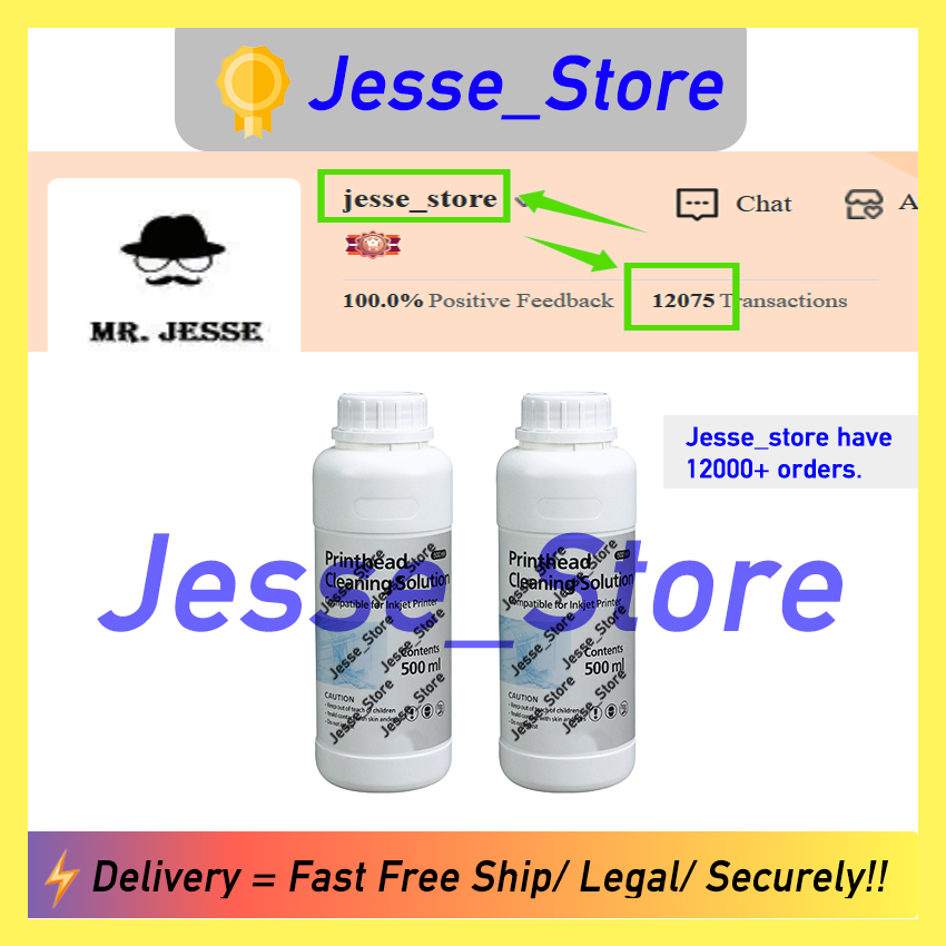 Jesse store Printhead Cleaning Cleaner US Local Domestic fast free shipping Industrial Use Raw Materials