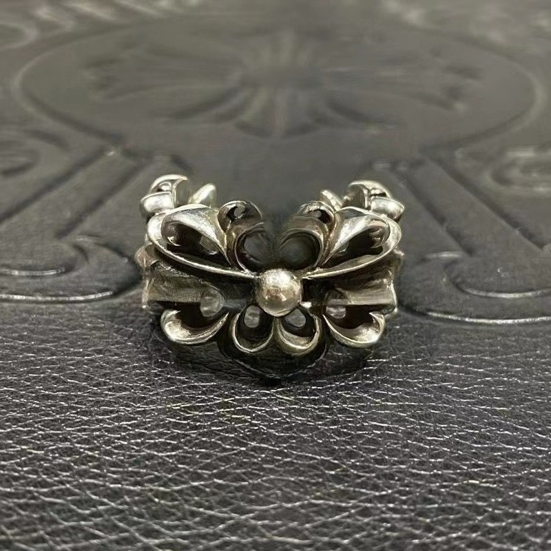 Designer Rings Cross Ring S925 Silver Plated Hip-hop Men Women Retro Silver Ring Jewelry Gift Size 6-11