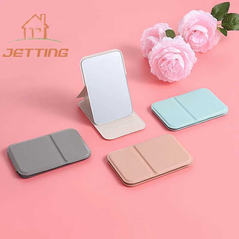 1pc Portable Mini Mirror Folding Women Makeup Hand Mirror Single-side Mini Cosmetic Mirror Foldable High Definition Vanity Tools H260324