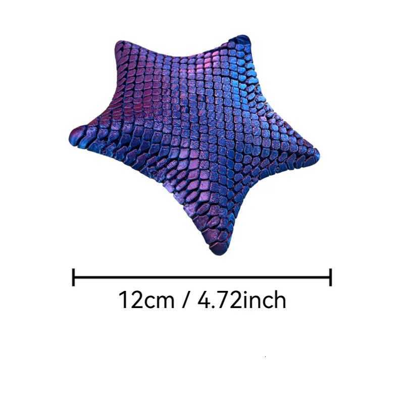 3D Printed Articulated Starfish Stress Relief Toy Flexible Fidget Toy Movable Joints Decompression Toy Marine Animal Desk Decor Z260324