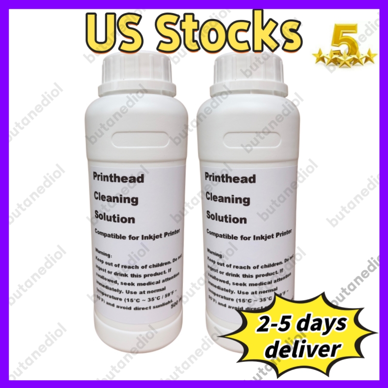 Printhead Cleaning Solution High-Quality In stock 1000 ML Fast delivery US Domestic Local Shipping Safe Privacy 100% Pass Customs