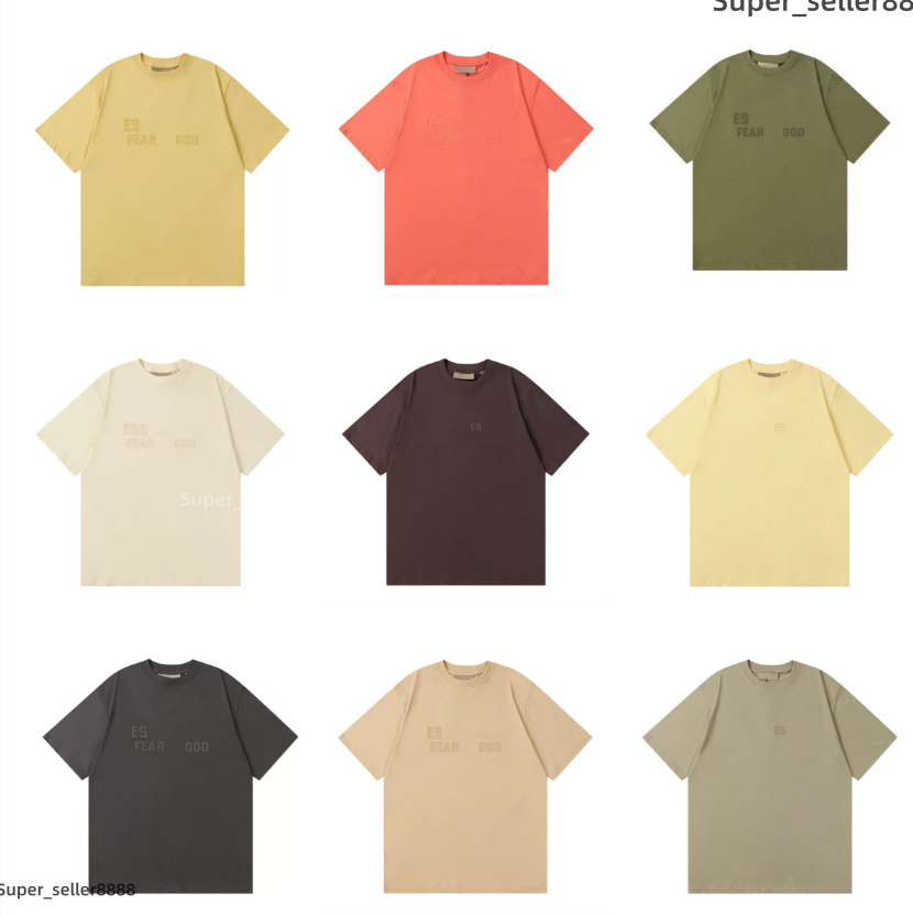 Hot Sale essentials tshirt Mens T Shirt Designer T Shirts Summer Fashion Simple solid Black Letter Printing Tshirts Couple Top White Men Shirt Casual Loose Women Tees