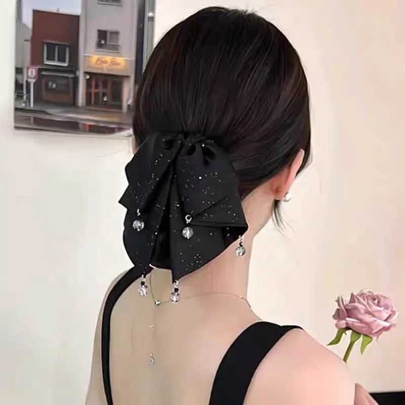 New Large Satin Bow Claw Clips For Women Fashion Hair Claw Hair Clamps Girls Hairpins Sweet Headwear Barrette Hair Accessories H260324