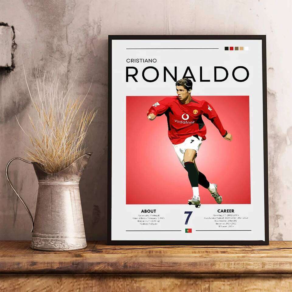 Famous Football Star Poster Modern Inspirational Canvas Painting Picture Soccer Wall Art Home Decoration Print Living Room Decor 26H0324 - view 4