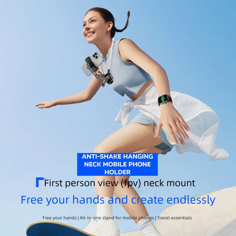 Magnetic Neck Hanging Outdoor Live Streaming Cycling Vlog Artifact Phone Sports Camera Stand