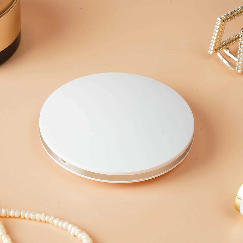 Rechargeable Portable Travel LED Makeup Mirror Handheld Pocket Compact Folding Cosmetic Mirror with Lights 1X/3X Magnification H260324