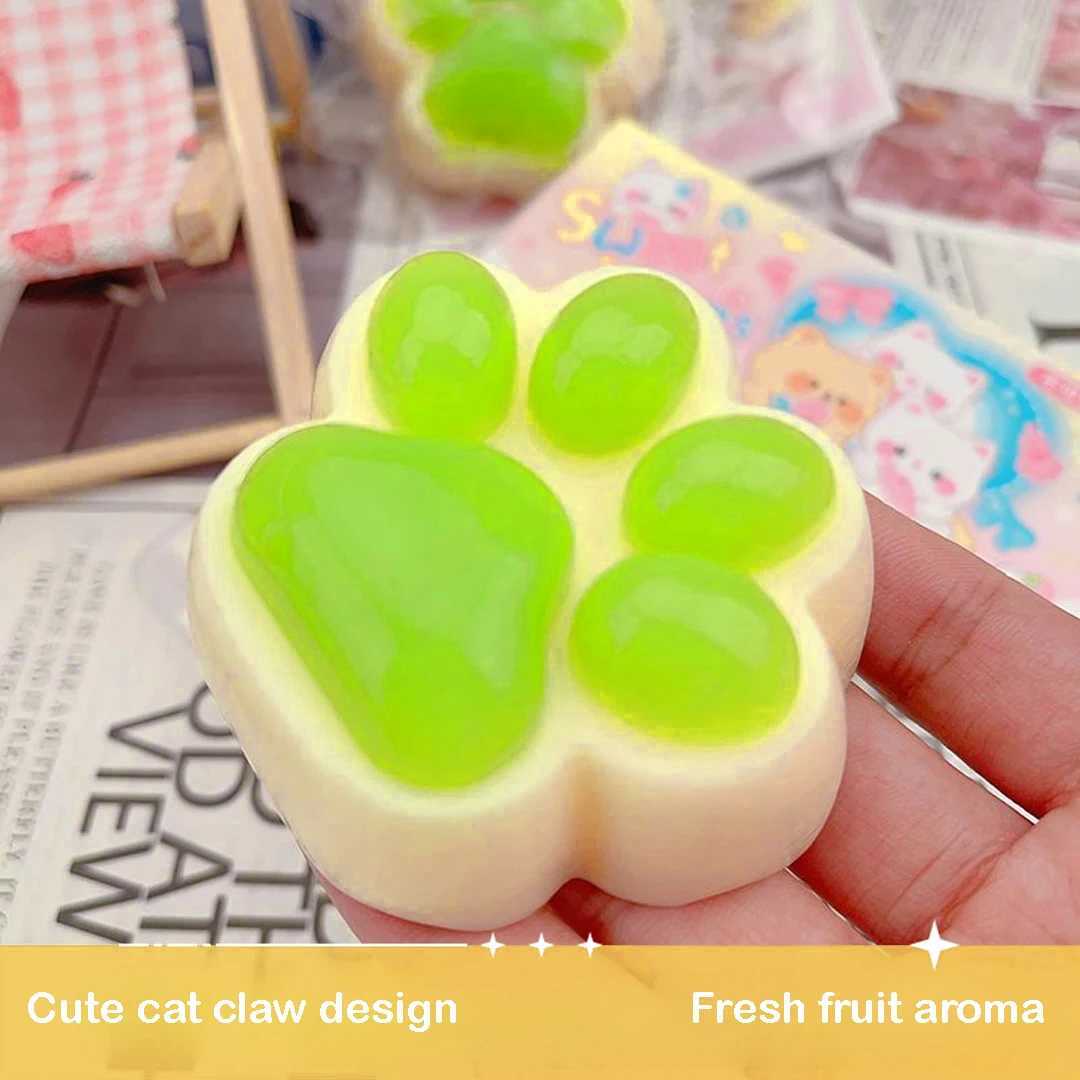 Cat Paw Mochi Squishy Fidget Toy Cute Cat Paws Toys Slow Rebound Decompression Toy Reduce Stress Kids Toys Gifts H260324