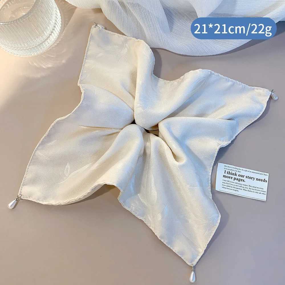 Womens Large Scrunchie Women Oversized Temperament Hair Rope French Square Scarf New Hair Accessories Headwear Girls Hair Bands H260324