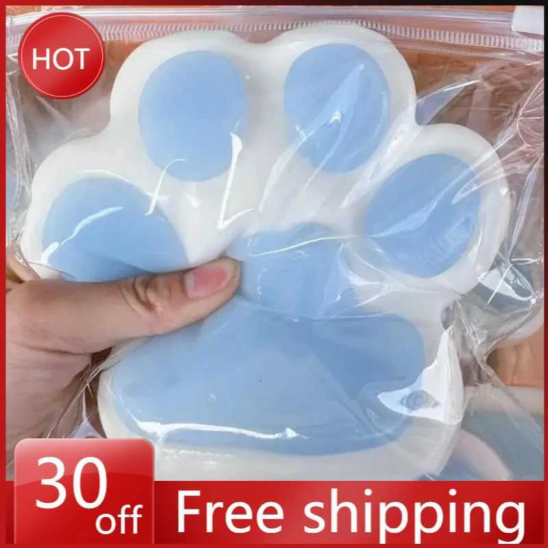 14cm Jumbo Soft Squishy Cat Paw Stress Relief Toy Slow Rising Fidget Sensory Toys for Adults Kids Anxiety Relief Squeeze Gifts H260324