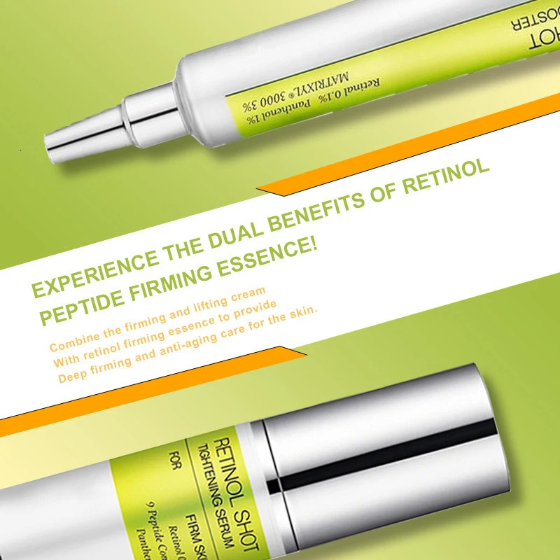 Korean Vita A Retinol Firming Serum Eye Cream Set Tightening Booster Deeply Moisturizing Pore Shrink Dark Circles Repair Serum 260318