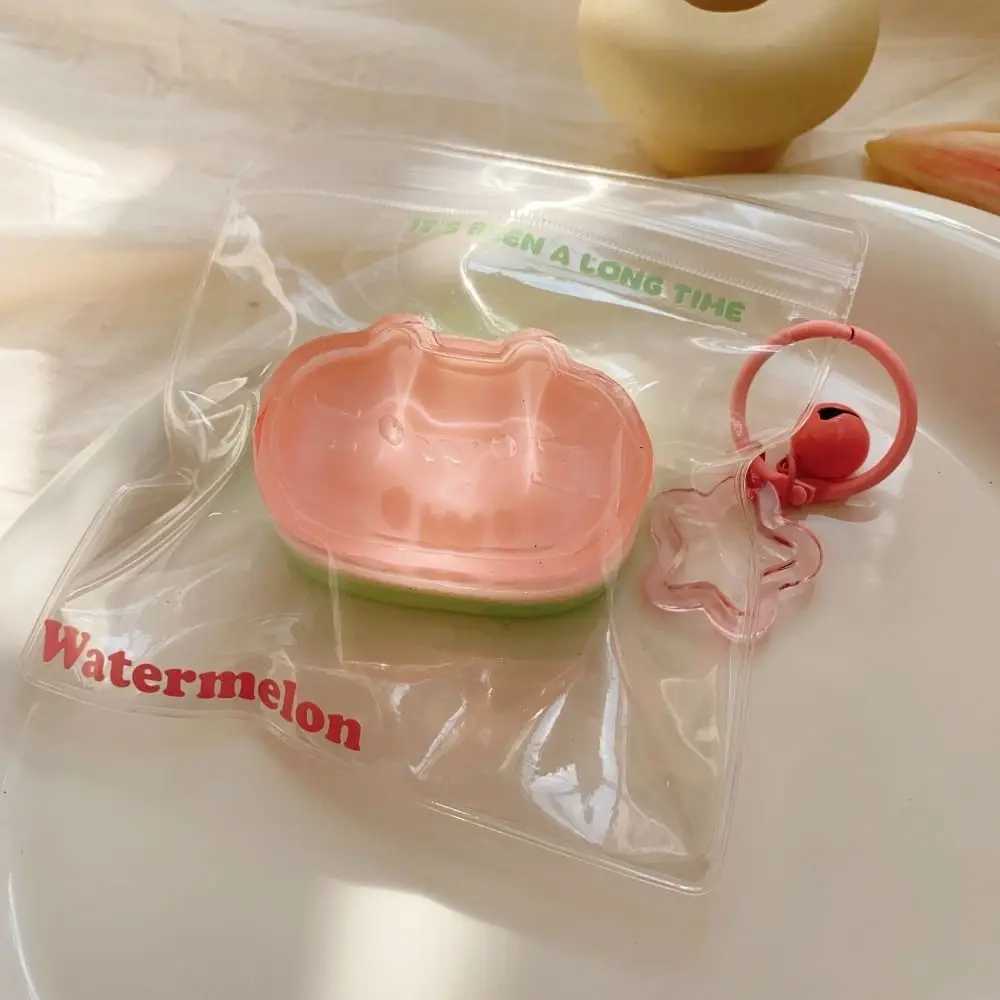 Funny Stars Simulation Watermelon Squeeze Cat Super Soft Super Elastic Fruit Elastic Non Stick Slow Rebound Fruit H260324