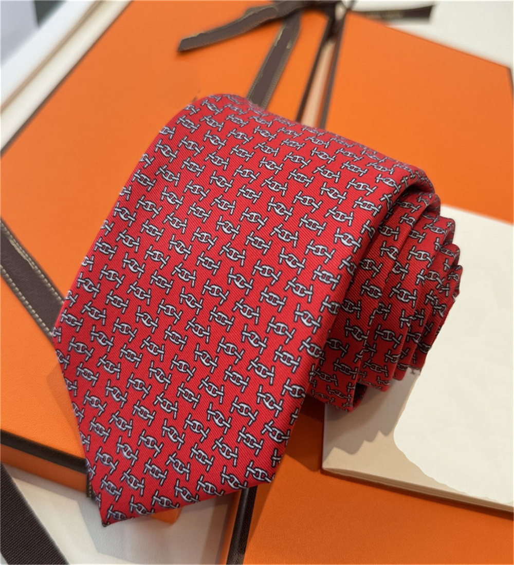 2026 Luxury Men's Fashion Tie Designer Ties Brand Business Neck Ties Casual Wedding NeckTies Retro Party Casual Silk Ties with box H28