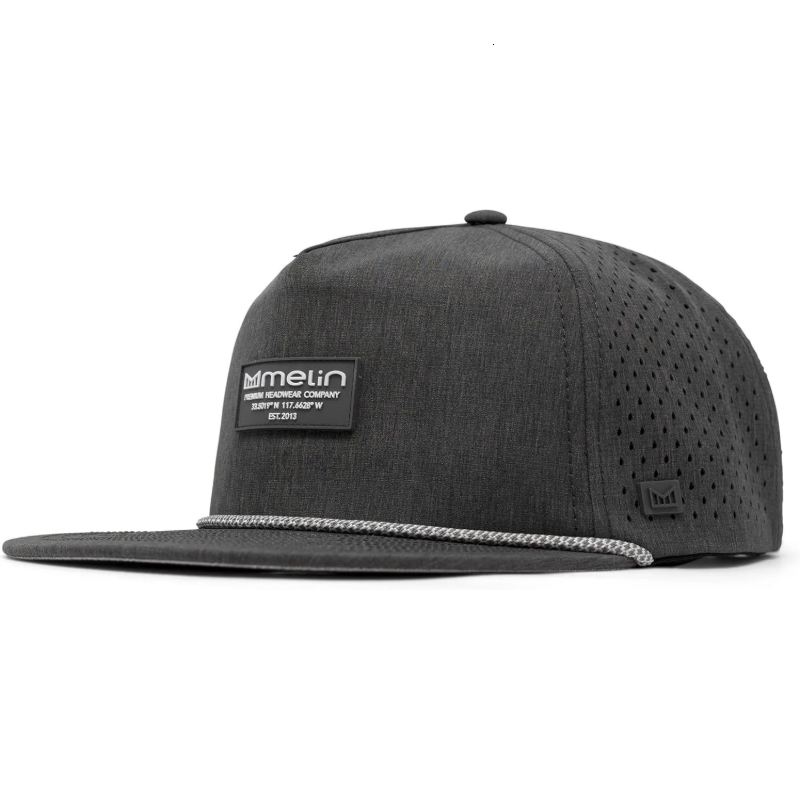 Melin Coronado Brick Hydro Rope Water Resistant Baseball Cap For Men And Women, Ideal For Golf Running And Workout Activities With Adjustable Snapback