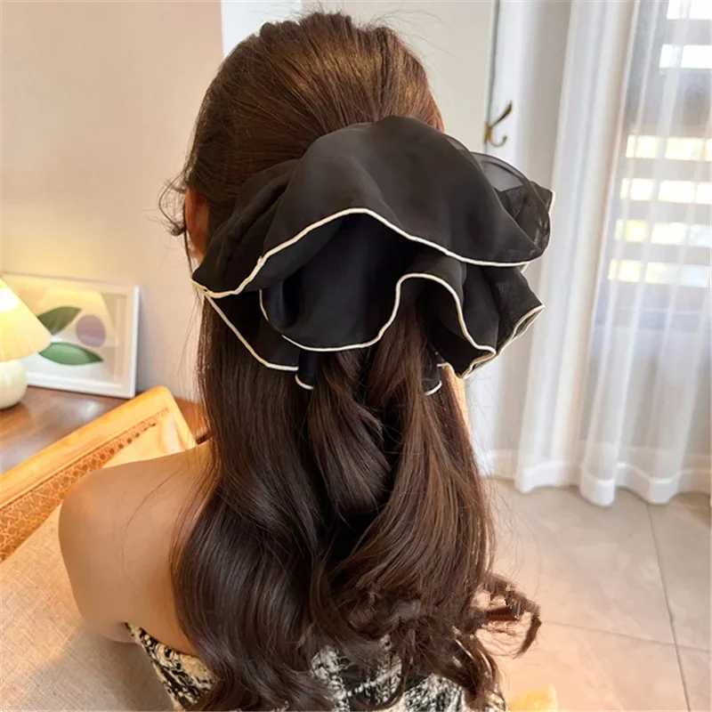 Muweordy Oversized Scrunchies Women Elastic Hair Bands Ponytail Holder Rubber Hairband Elegant Hair Rope Hair Accessory H260324
