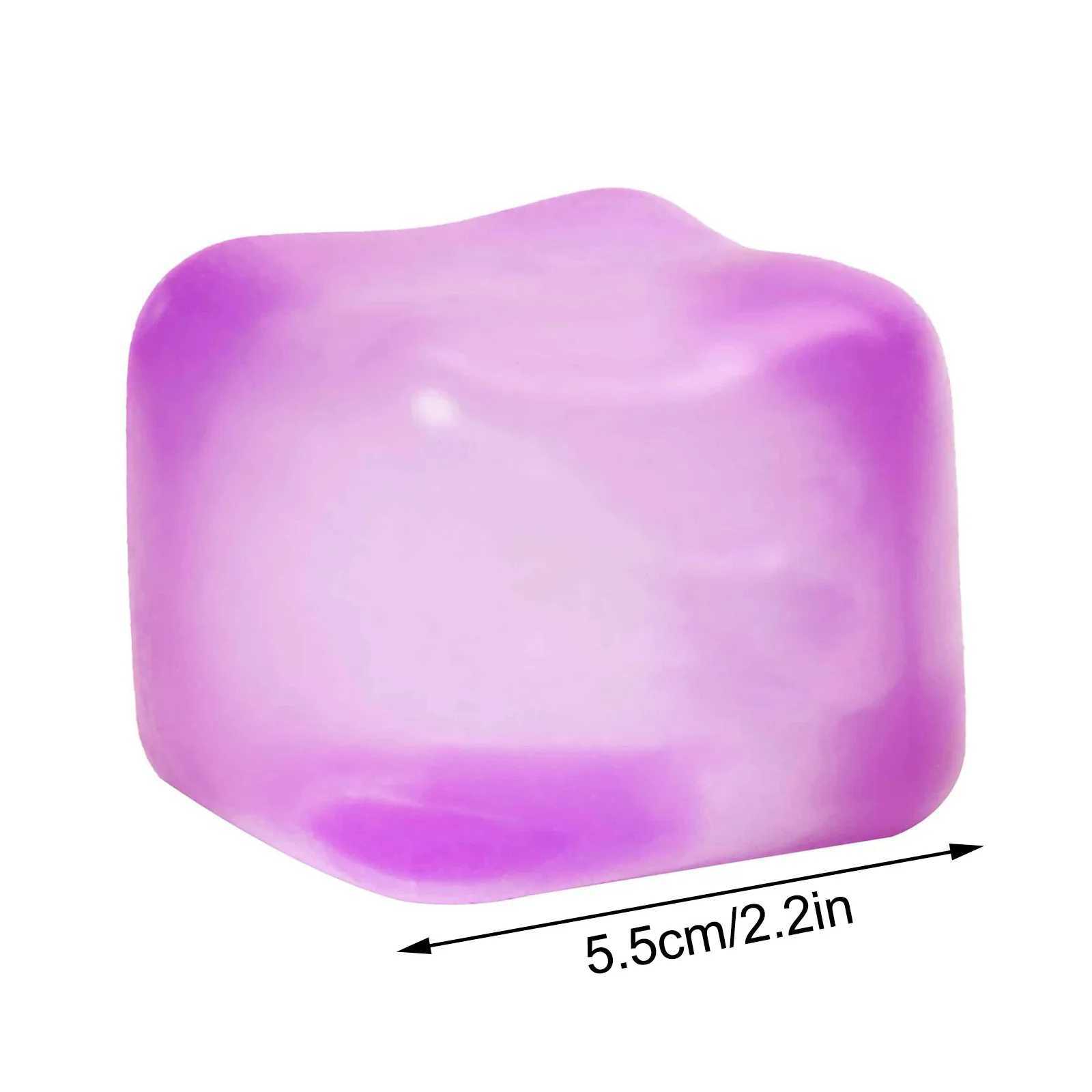 Ice Cube Shaped Fidget Toy Square Stress Relief Ball Squishy Squeeze Toys for Anxiety ADHD Stress Relief Gift for Adults H260324